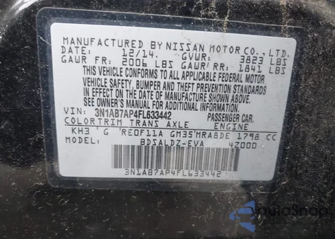 2015 Nissan Sentra Sv from USA, damaged, VIN 3N1AB7AP4FL633442